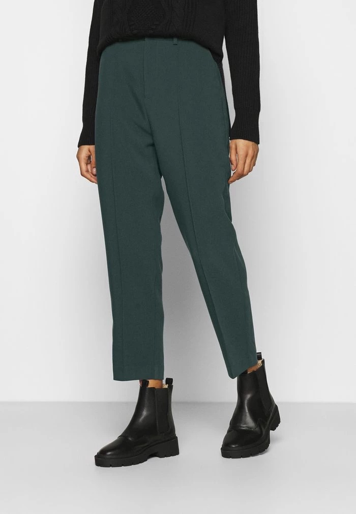 Pantalons ANNA FIELD Anna Field Basic Bussiness Pants With Pintucks Bleu Marine Femme | UKB-8933146